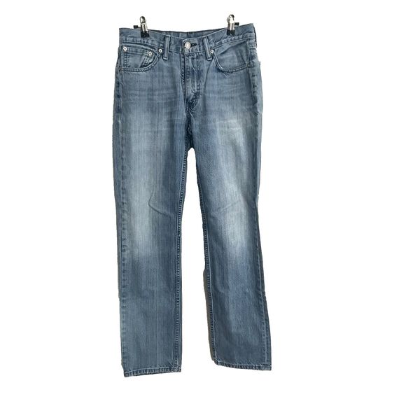 Levi’s Men's 514 30 X 32 Light Wash Jeans Straight Leg Preowned Zip Up 24-291 - Picture 1 of 8